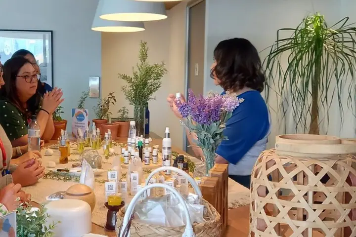 Estande de Aromaterapia — experiência Catividade