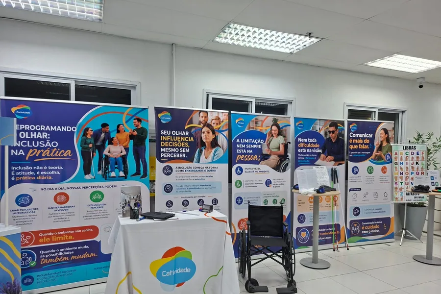Estande PCD — experiência Catividade