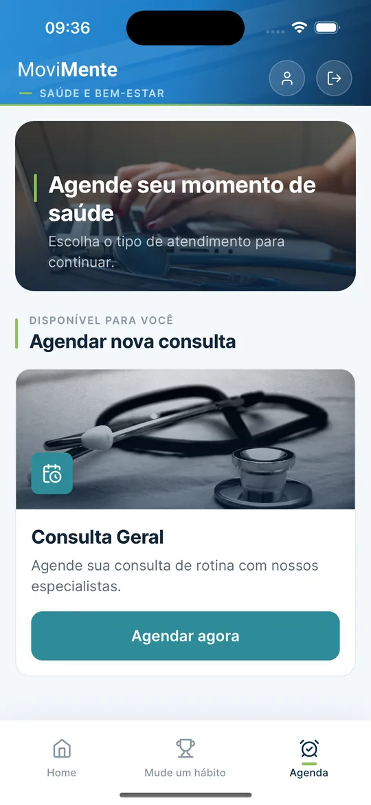 App Movimente: agendamento com a equipe que conduz o programa